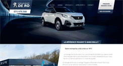 Desktop Screenshot of peugeot-dero.be